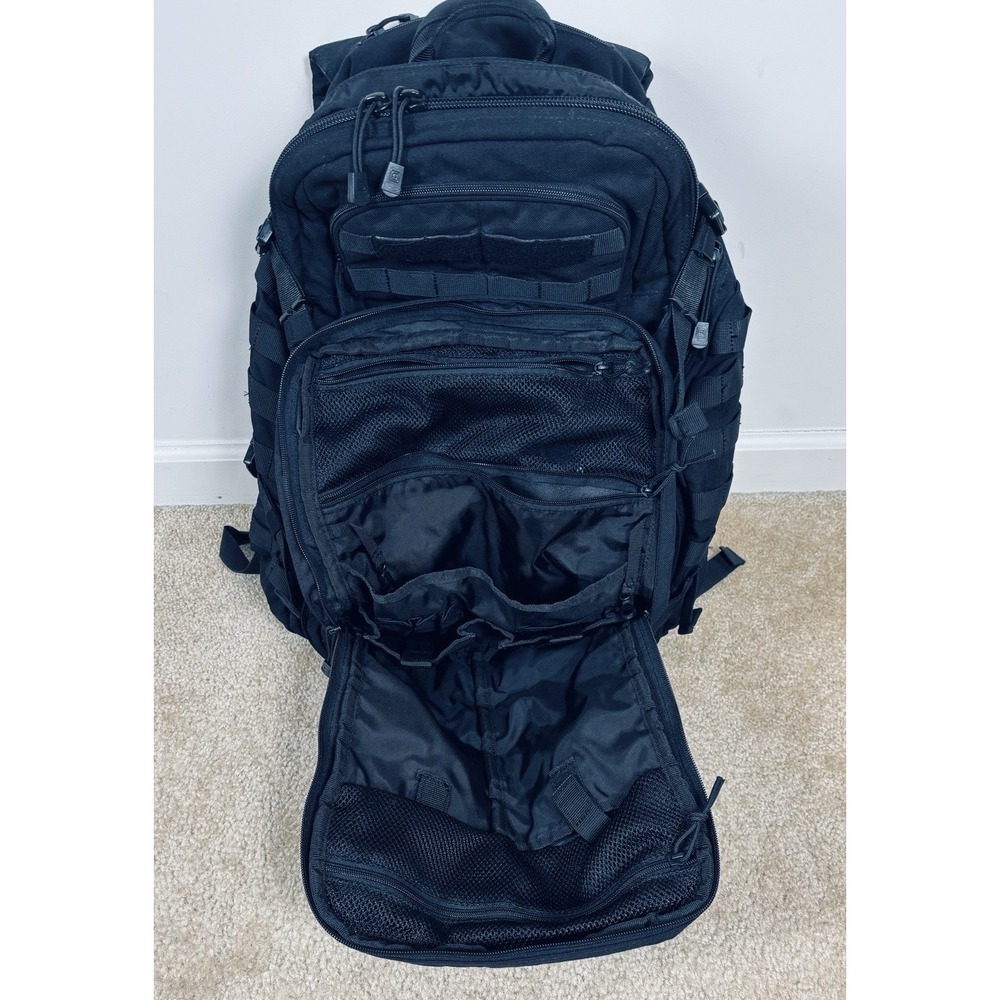 5.11 Tactical Rush 72 2.0 Black Nylon 55L MOLLE Backpack 72hr Pack - Picture 3 of 16